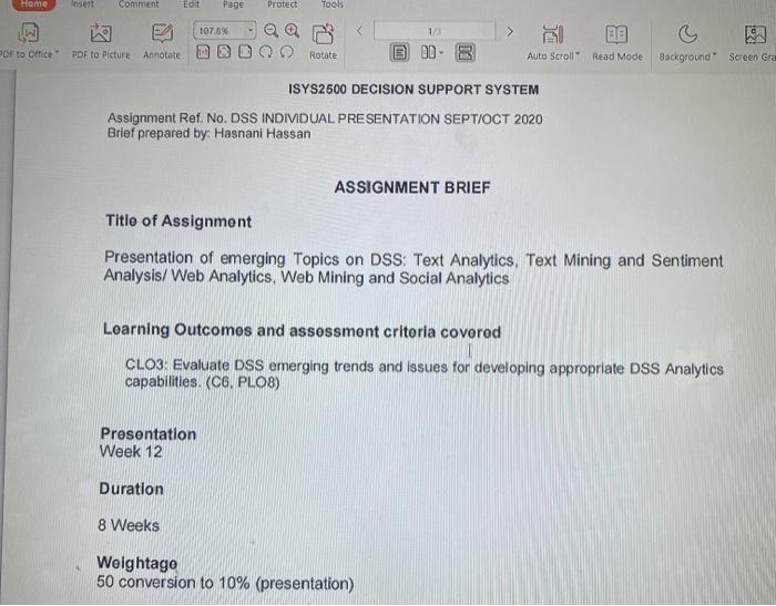  Home insert Comment Edit Page Protect Tools 1078% a PDF to