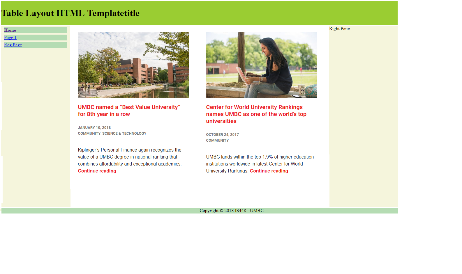 Three images are attached, create three HTML files to replicate images. Table