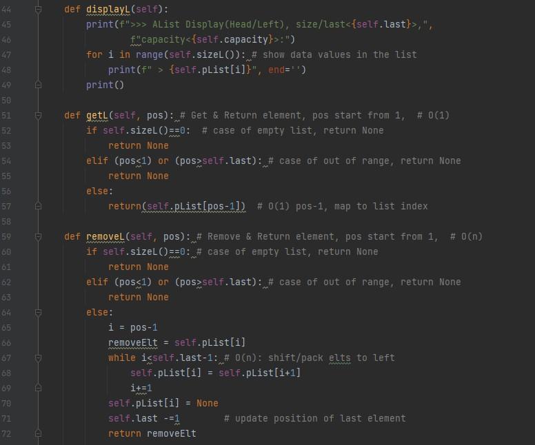our course. In this part, students are required to implement a Fixed-Size