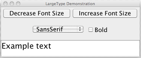 I need to write Java code to get this output. Use JTextArea.