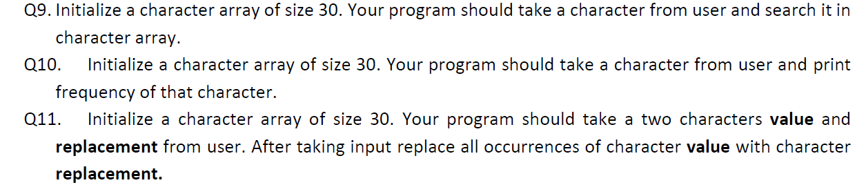 c++ program (only use Char array or 1d array and loop and