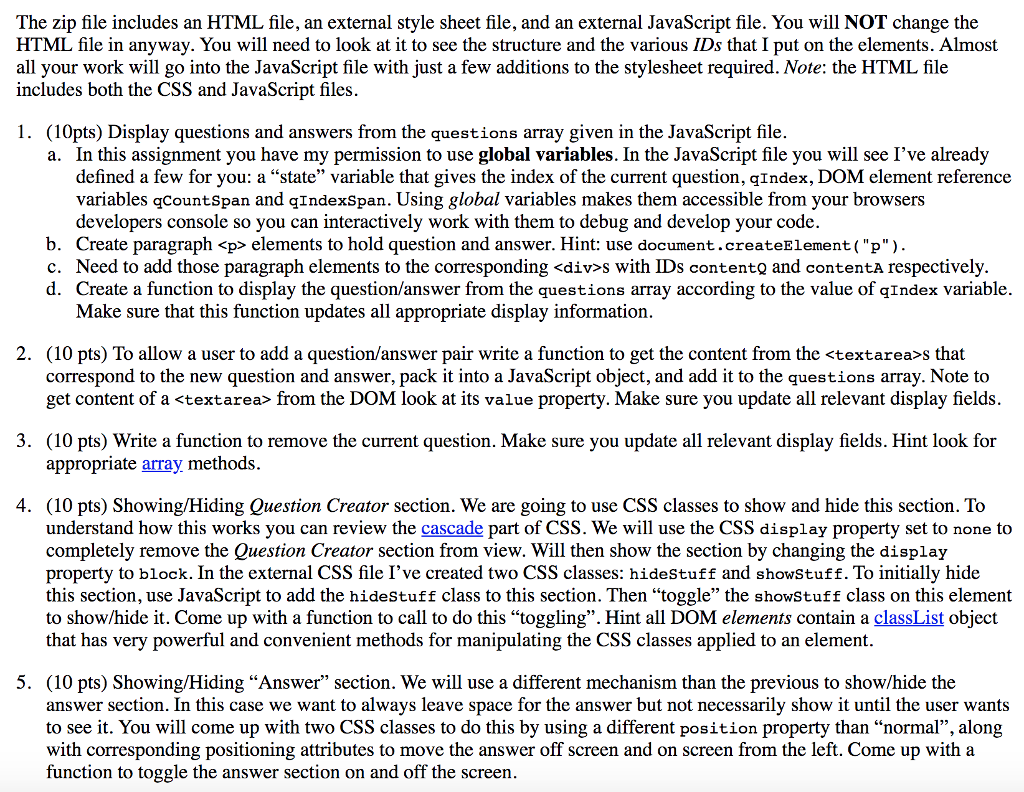 Link to the zip file(Homework #3, DOMPracticeStudent.zip)-- https://www.grotto-networking.com/WebSystems/WebSystemsMaterials.html#weekly-materials The zip file includes