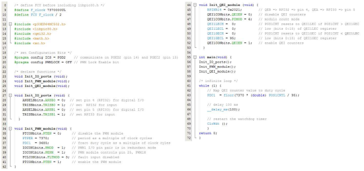 intensity of an LED. The user sets the LED intensity using an