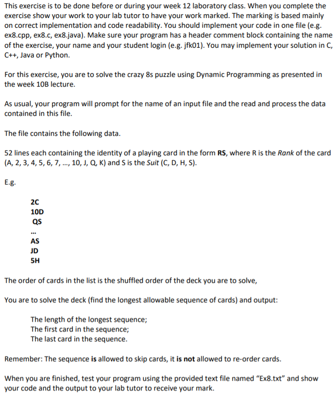  Procedure crazyUp (C(): cards) Length: dictionary = {} Length[0] = 0