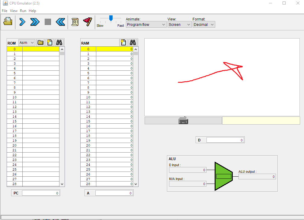 Using .asm (assembly file) I need to post 8 vertical lines inside