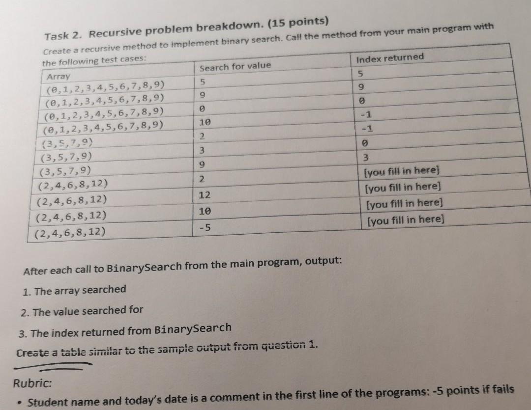 Java code. FOR THUMBS UP: JAVA CODE ONLY DATA OUTPUTS TO