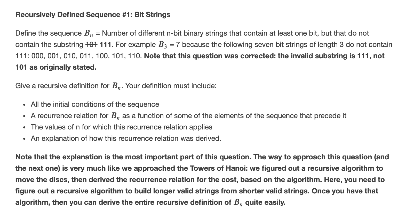 please do not answer the same way as it was before, that's
