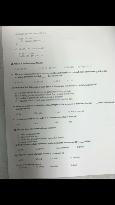  Where the file named File.txt? a) program b) disk drive c)