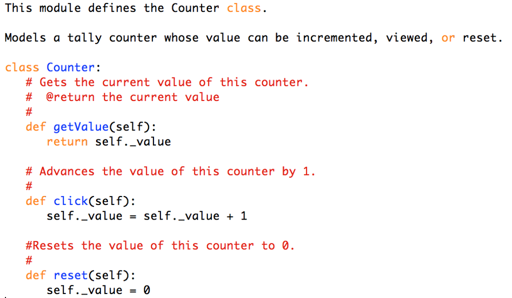 In PYTHON Tally Counter Application Finish coding the Tally Counter Application which