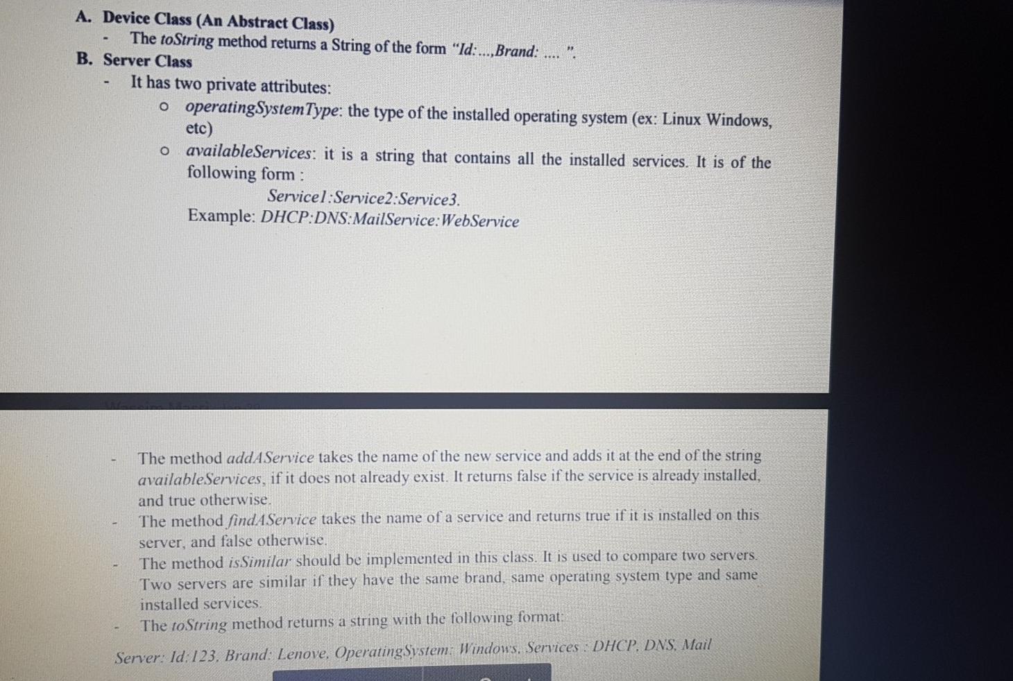 - devices: Devicel) Device #id: int #brand: String +DataCenter (name: String, maxNbDevices:int)