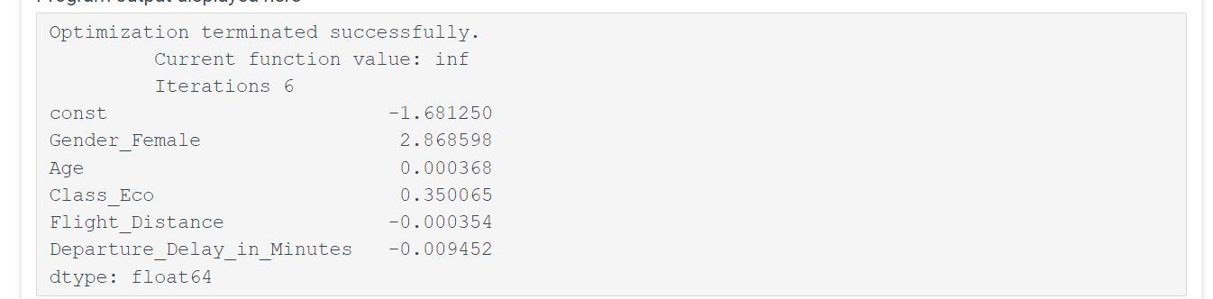 How can I remove Optimization terminated successfully. Current function value: inf Iterations
