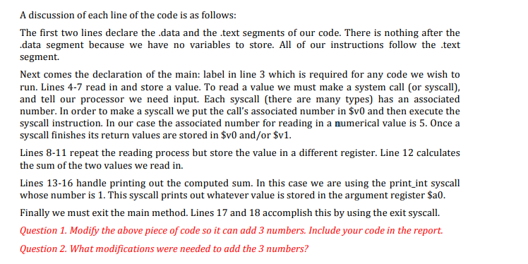 # instructions follow this line 3. main: 4. ## Code Part 1: