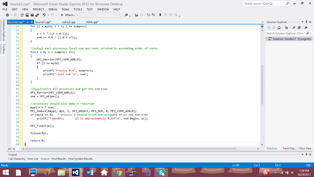 pthreads. You can hard code the command line arguments and input of