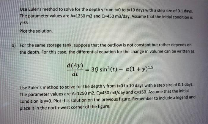 depth y where y=0) when the tank is half full, Liquid is
