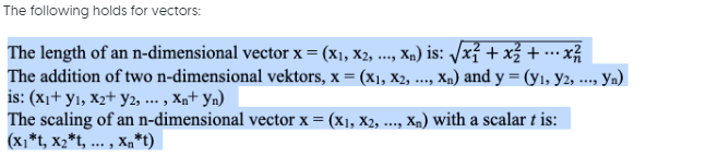 need to implement in the file vector.py. By inspecting the program and