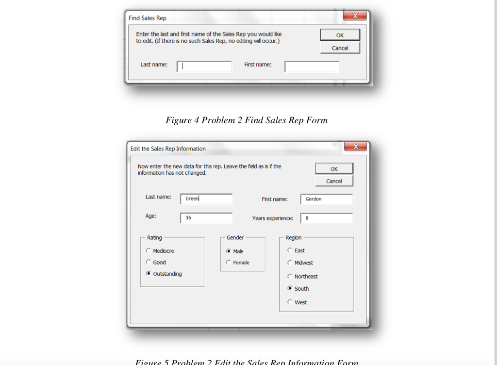 VBA CODE ONLY: The worksheet for Problem 2 contains data on several