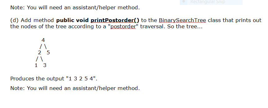 In this problem, you will write some Java code for simple operations