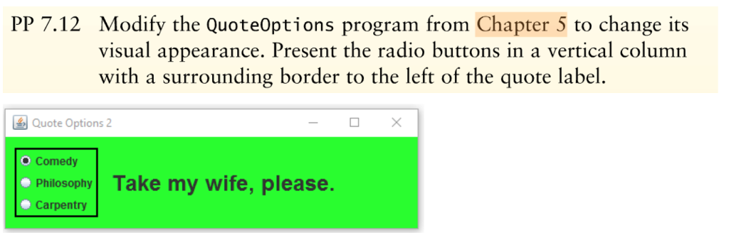 JAVA QUESTION: please help! Hello, please MODIFY the following code so that