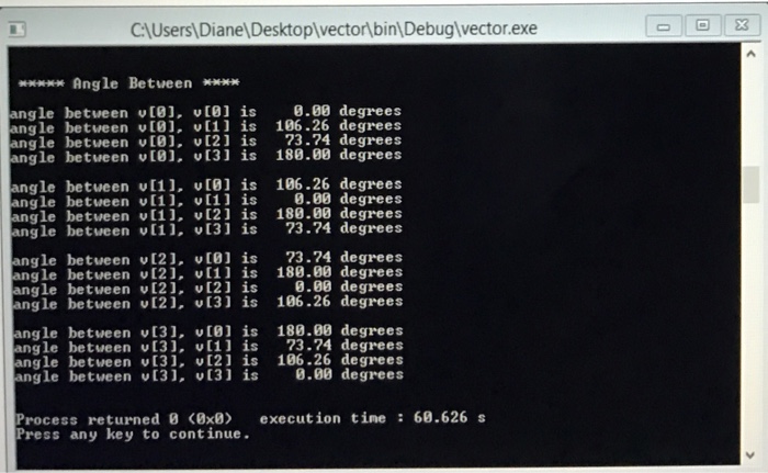 separate files: main.c, vector.c, and vector.h Place these in your compressed file.