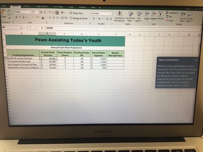  11 At A' Wrap Text Sort & Find & Filter Select"