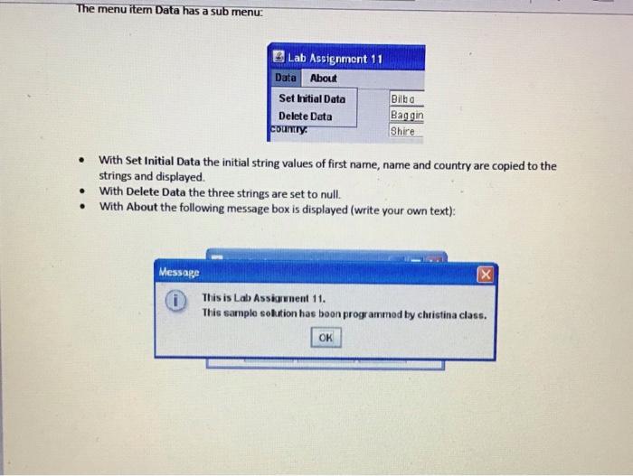 application using the elements discussed in the lecture: . . . .
