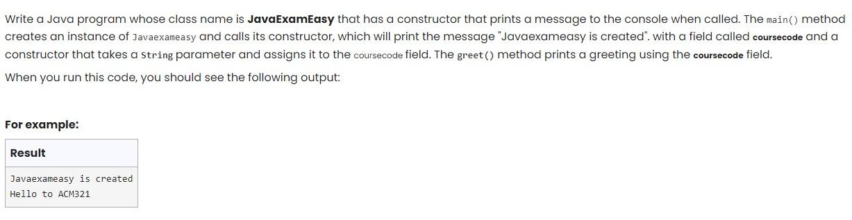 By using Java OOP language please solve the question below, also please