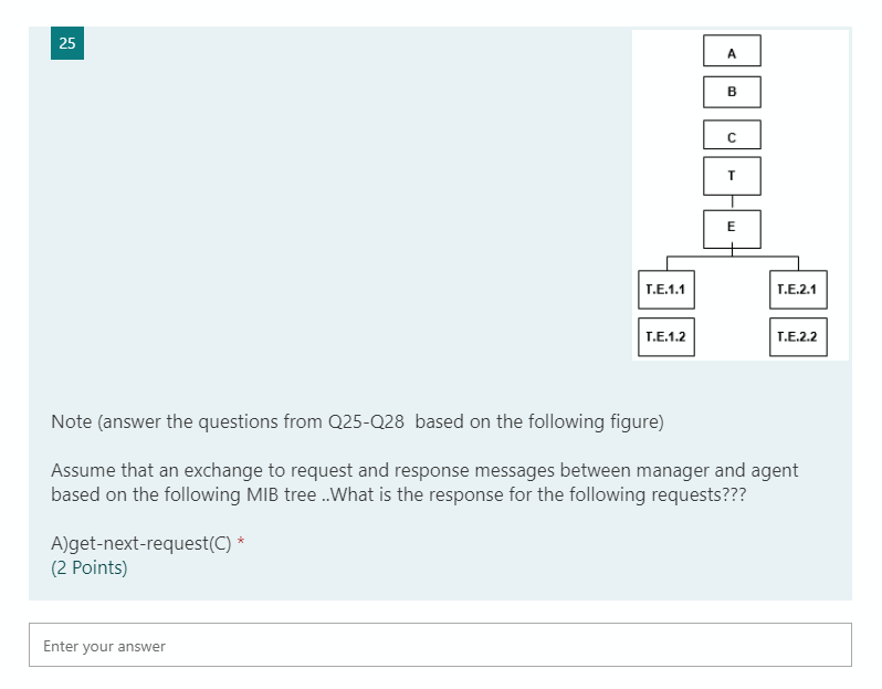  25 B E T.E.1.1 T.E.2.1 T.E.1.2 T.E.2.2 Note (answer the questions