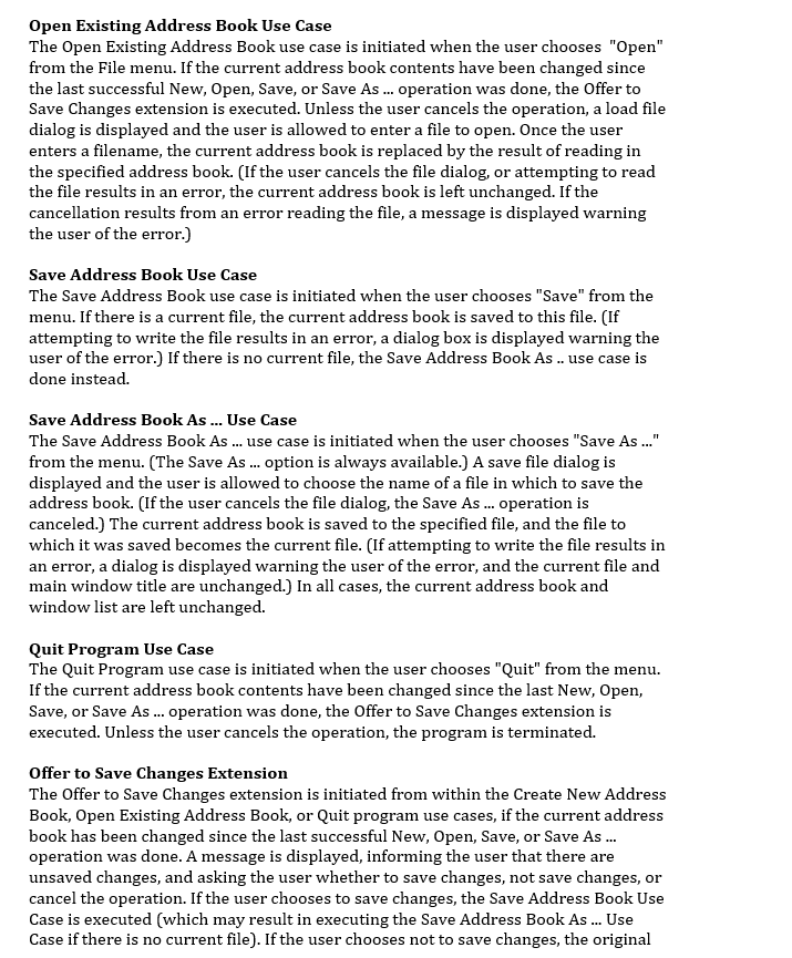 you will work individually. You will each develop a detailed class diagram