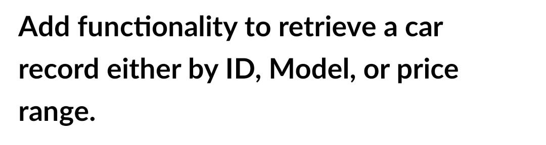  need a c++ program that runs. thank you Add functionality to