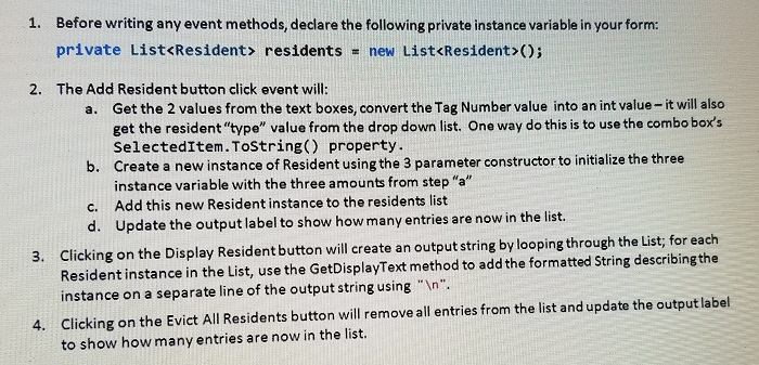 Type Dog Admit to Motel Display Residents Evict All Residents age 10,