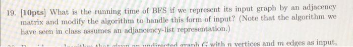 11 edges. Run BFS on your graph, number the vertices with the