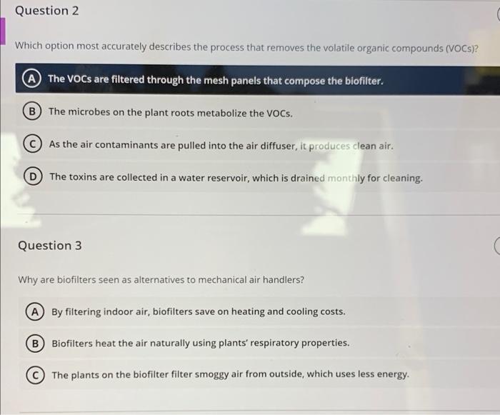 can you help me answer this please Question 2 Which option most