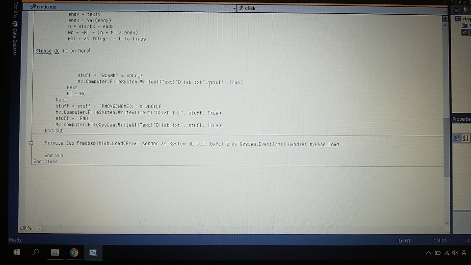 i will do is from Robot program and make a measurement. with