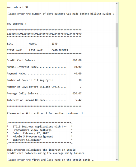 C++ program with functions that will calculate the interest on one or