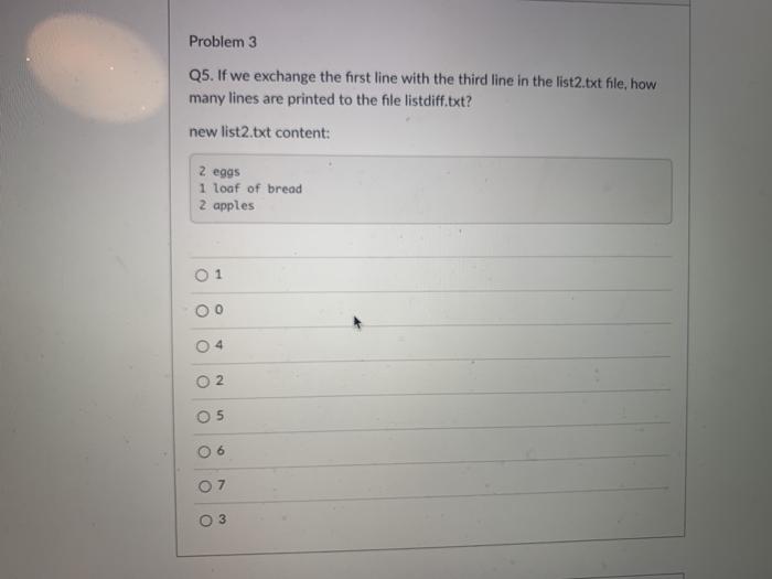 - "list2.txt" filename 3 "listdiff.txt" with open (filename1, "r") as fi, open