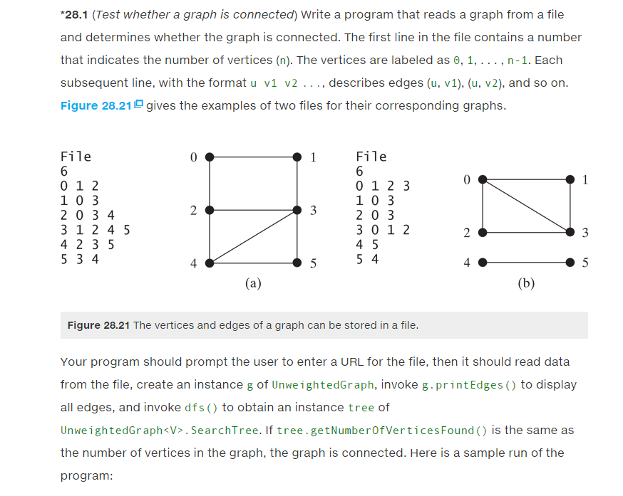  IN JAVA PLEASE Example Sample OUTPUT: Enter a URL: https:// ........