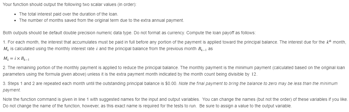 MonthsSaved correctly. Early Loan Payoff (while loop and second conditional) My Solutions