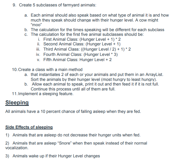 simulation The simulation will run in a loop and call a method