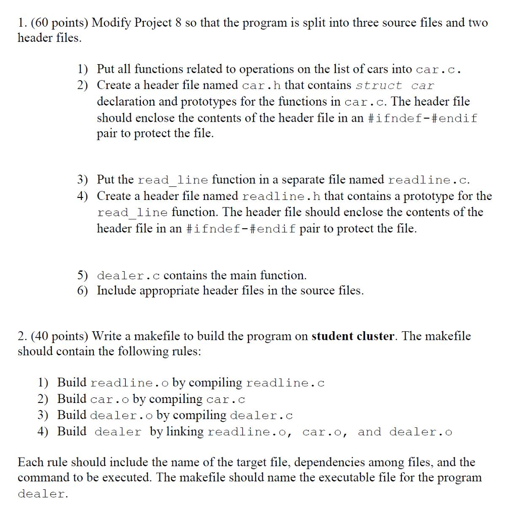 ***MUST BE DONE IN C PROGRAMMING LANGUAGE** Modify the given code to