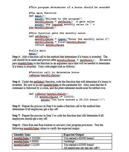 the if statement to write a single altemative decision structure. Here is