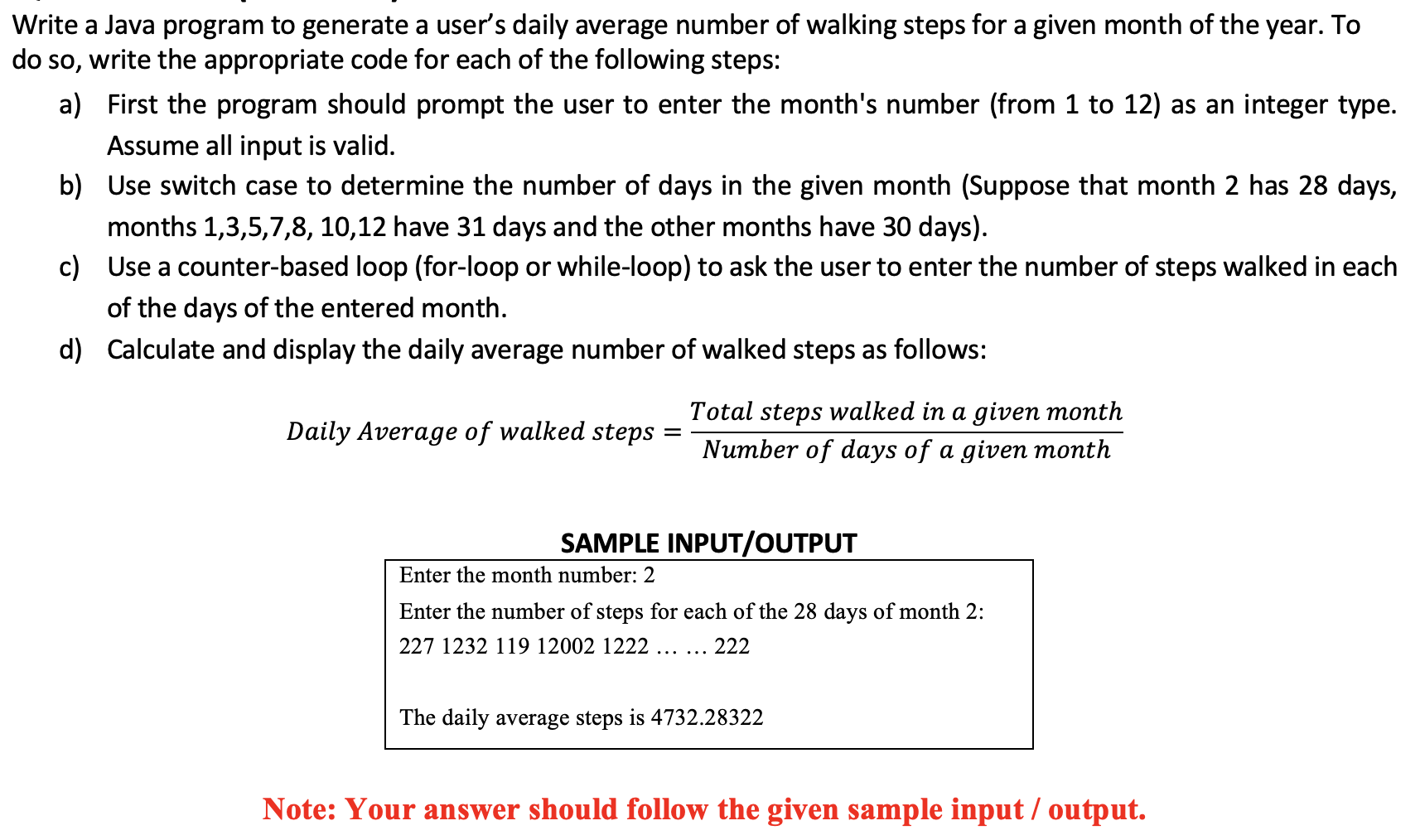 use java 1 subject ITCS113 fast please Write a Java program to