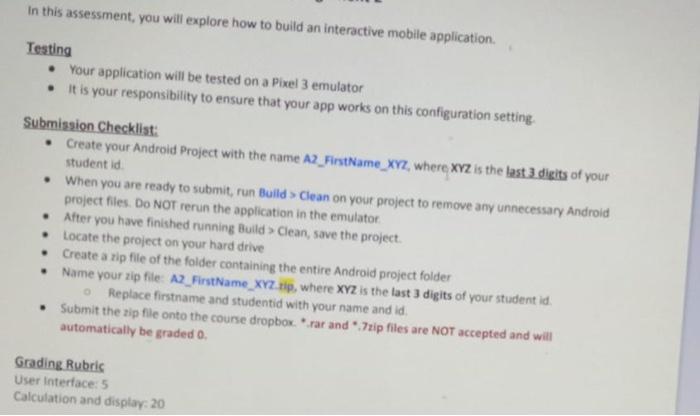 on Submission Checklist . Costa Android Project with the name finasumu_112. Zlaser