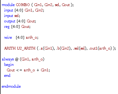 out1, out2, out3); input [4:0] Gini, Gin2, data1, data 2; input sel,