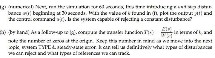 +1) C(s) = $(8 + 2) structured in a unity feedback control