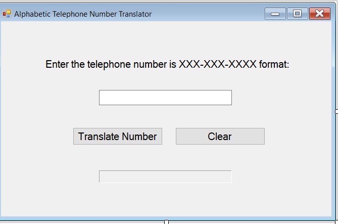 I am currenty working on a C# program, but my ending display