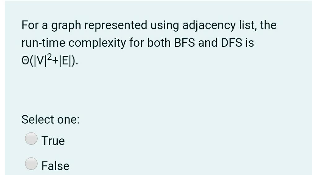  Analysis And design of AlGorithms For a graph represented using adjacency