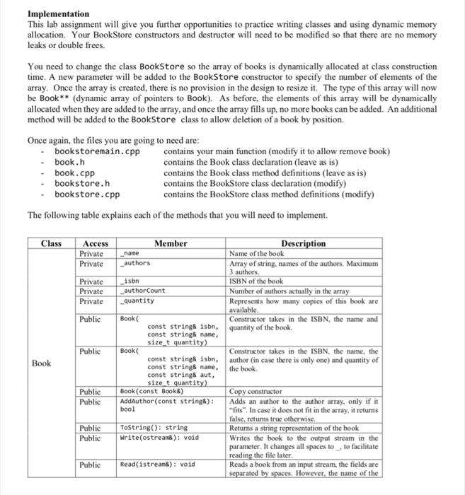  Using C++ , the goal is to dynamically create an array