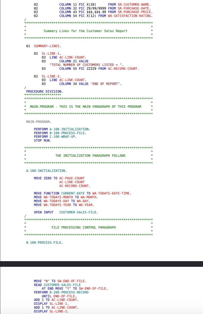to a customer's satisfaction rating. Insert slashes in the purchase date. Use