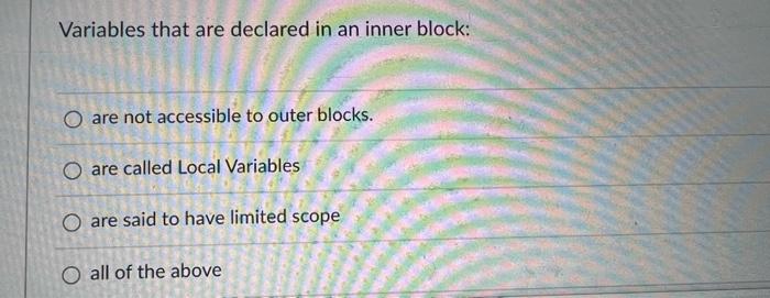 begin the line with:: \# !- Variables that are declared in an