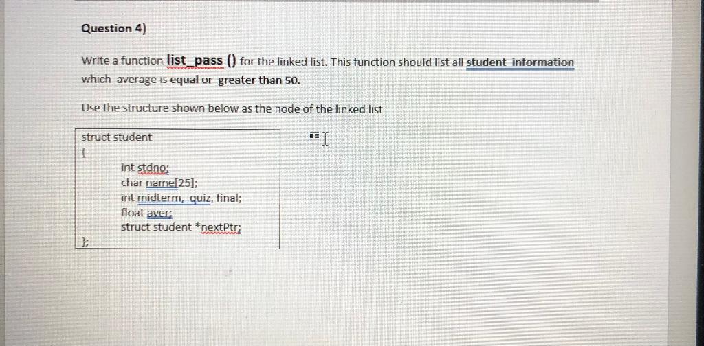passenger) and a float w (weight of the passenger). Define the structure